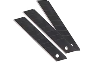 smart by Leviatan SMART, Cuchillas de cúter, 10 unidades, 18 mm, cuchillas de repuesto para cúter, color negro