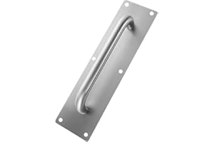 KSTE Stainless Steel Pull and Push Plate Door Access Door Pull Handle with Screws(Square 300 * 80mm)