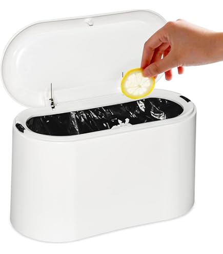 Carino cestino della spazzatura carino cestino della spazzatura a forma di panda secchio della spazzatura in plastica cestino della spazzatura con coperchio per camera da letto bagno cucina casa