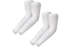 DESOTO Manguitos Upf 50+ Refrescantes, Anti Uv, De Compresión, Protección Solar, Antideslizantes Para Correr, Ciclismo, Voleibol, Baloncesto - 2 Pares