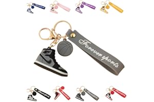 DONY Sneaker Schlüsselanhänger Sport Geschenk Basketball Keychain Mini Schuh, Einzigartige Design SchlüSselanhäNger, SchlüSselanhäNger FüR Autos Und RucksäCke,Modische Luxus SchlüSselanhäNger