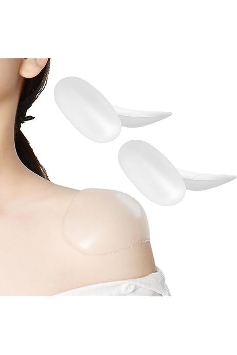 Spalline Silicone Antiscivolo 9.2x4.6cm 12 Cuscinetti Spalline Reggiseno In Silicone - Antiscivolo E Comfort Supporto Spalle Reggiseno Donna