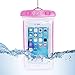 Price comparison product image [2017 Upgraded Design]F-Y Universal Waterproof Case,Dry Bag/ Pouch,Clear Sensitive PVC Touch Screen,Waterproof bag for mobile phone for iPhone 7/7s/6/6S Plus/5/5s/5c Galaxy S7 Edge/S6/S5/S4 Note 4/3 LG G5/G3 Up To 5.5 " (Pink)