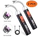 Produktbild TACKLIFE 2 Stück Stabfeuerzeuge, ELY11 Elektronisches Feuerzeug Aufladbar mit USB-Ladekabel, Einstellbare Feuerkraft, 360° Biegsamem Schwanenhals Flammenlos Winddicht für Kerzen, Grill, Küche.