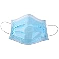 Mr Mask 3-Ply Disposable Face Mask Protective Face Masks Breathable, Blue - Pack of 50