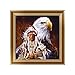 Produktbild KAYI 5D Diamond Painting Eagle und Cacique Teilweise gebohrte Rhinestone Hand Handwerk Malerei Home Decor