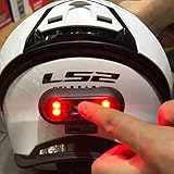 Luce Notturna del Casco del Motociclo Luce di Avvertimento del Segnale di Sicurezza del Nastro del Ciclismo Luce di Coda del 