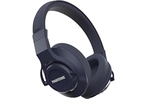 Pantone Celly, Cuffie Wireless Linea, Tecnologia Bluetooth 5.0 con Cancellazione Attiva dei Rumori di Sottofondo, Padiglioni Imbottiti e Archetto Regolabile, 16 ore di Riproduzione Musicale, Navy