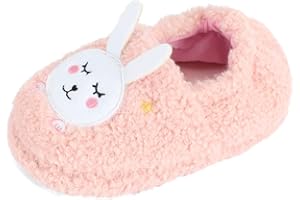 MASOCIO Chausson Enfant Fille Garcon Animaux Peluche Souple Pantoufle Enfant Antidérapantes