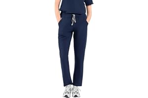SKRUBZ Kanso Womens Scrubs Pants | Straight Leg | Medical Scrubs | Scrub Trousers with Elasticated Waist | Hospital Uniform Scrubz for Nurses | Stretch Scrub Bottoms