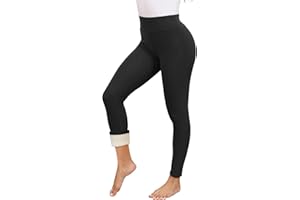 DECORIE Leggins Termici Donna Invernali Vita Alta Leggins Felpati Pantaloni Calzamaglia Termica Donna