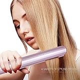 💯【Ideal zum Glätten und Locken】Glätteisen lockenstab in einem, abgerundetes design profil hairstyler, perfekt für glattes, glänzendes und besser frisierbares, mode und schön haarglätter mit locken