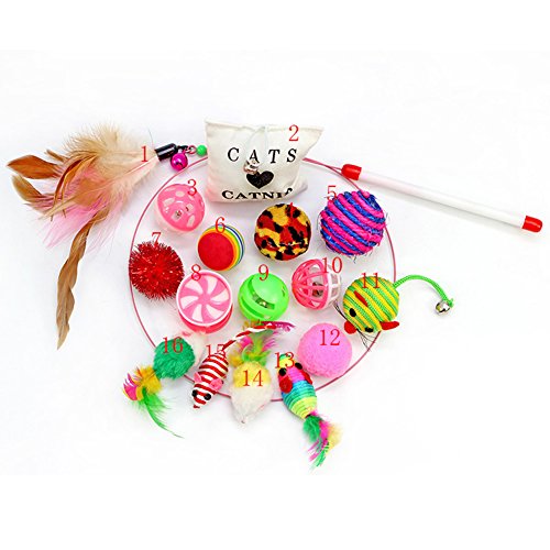 Reefa-Kit-de-Jouet-pour-Chats-Pack-Jouet--Plume-Balles-Jouets--Lherbe-Jouet--McherPoisson