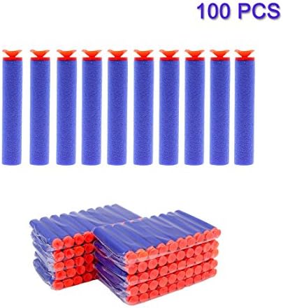 100 PCS 7.2cm Refill Foam Darts, Xide Soft Refill Foam Bullet for Nerf N-strike Elite Series Blasters Toy Gun - Suction Darts