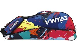 UNISTRENGH TentHome Raquetero Tenis Badminton para Hombre Mujer con Compartimento para Zapatos, Funda Raqueta Grande, Bolsa para 2-3 Raquetas de Tenis Badminton, Saco de Tênis Impermeable