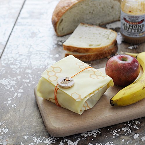 BEE’S WRAP Bienenwachstücher 3er Set (Small, Medium, Large) – Die umweltfreundliche Alternative zu Plastikfolie - 3