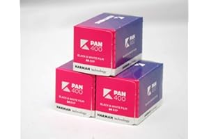 Kentmere Brand Color Film 135 Format, Model PAN 400, Pack of Three 400 iso Roll Quantity 24