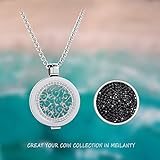 kette lang mit anhänger Coins Anhänger Verwenden Sie Ihre Fingernägel oder harte Karten, um die Knopflöcher in der Mitte zu drücken, um Ihre coin zu ersetzen. Sehr einfache Arbeitsweise