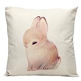 Maße:  ca. 45x45cm Ostern Dekoration Kissenhülle Hase Kissenbezug 45*45cm kleine Hase