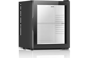 SVAN Frigorífico Mini Refrigerador Horeca Negro SRH5400P. Capacidad 23 Litros, Puerta Reversible, Bajo Nivel Sonoro, Eficiencia Energética Clase E