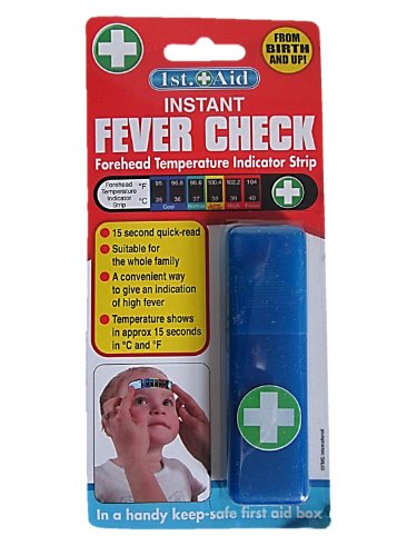 1st Aid Instant Fever Check Forehead Temperature Indicator Strip In Keep Safe Box