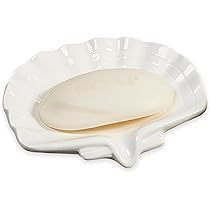 Keramik Seifenschale Muschelform Weiß - Rutschfest Für Badezimmer