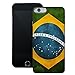 Produktbild Brasilien Flagge | Handgefertigt | iPhone 6 6s (4,7') | Schwarze Hülle