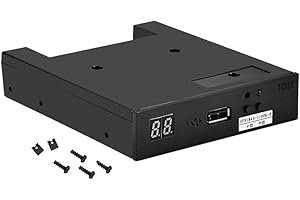 Tosuny USB Floppy Disk Reader, 3.5 "1.44MB USB SSD Floppy Drive 5V DC Floppy Drive Emulator Compatible para Roland E-66, E-86, E-96, G-600, G-800, E-480B, E600, XP-50, Teclado V1000 VA-7