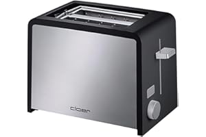 Cloer 3210 Tostapane in acciaio INOX, colore: Nero