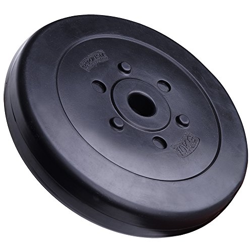 ScSPORTS 40 kg Hantelscheiben-Set Kunststoff 4 x 10 kg Gewichte 30/31 mm Bohrung - 2