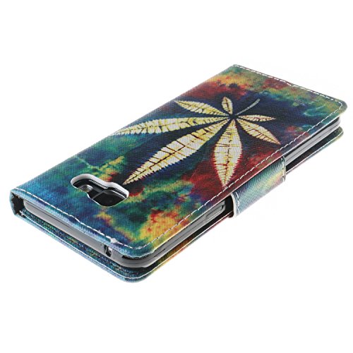 Samsung A3 (2016) Hülle,Cozy Hut Samsung A3 (2016) Hülle Case,Handy Case Cover Tasche for Samsung A3 (2016),Bunte Painted Muster Druck Grass aescinate Buch-Stil Bookstyle Flip Magnetverschluss Brieftasche Geldbörse Wallet Kreditkarte ID Card Slots PU Leder Beschützer Haut Schutzfolie Schutzhüllen Case Tasche Hülle Etui Schale Ständer Hülle Case mit Weich TPU Innere Hülle Case für Samsung Galaxy A3 (2016) A310 – Grass aescinate - 3