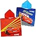 Produktbild 1 Stück _ Badeponcho / Kapuzenhandtuch - " Disney - Cars Lightning Mcqueen " - incl. Name - 100 % Baumwolle - 50 cm * 105 cm - 2 bis 6 Jahre Poncho - mit Kapuze - Frottee / Velours - Handtuch Strandtuch - Jungen / für Baby & Kinder Badehandtuch - Poncho Badetuch - Kapuzentuch / Kapuzenstrandtuch - Car Auto / Fahrzeuge - Fahrzeug - Francesco - Kinderbadetuch / Bademantel / Badecape - Duschtuch