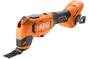 AEG 18 V PRO18V sladdlös multiverktyg BMT18-0 (oscilationsvinkel 3,6°, svängtal 0–20 000 min–1, variabel hastighetsreglering