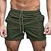 Produktbild VENMO Männer Gym Casual Sport Jogging Elastische Taille Shorts Hosen Hosen Men Sweatpants Baggy Boyfriend Freizeithose Jogginghose Strandhose Sporthose Loose fit Sommerhose Pumphose (Army Green, XXL)