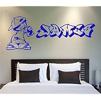 Graffiti Künstler Kinder Personalisierten Namen Wandkunst Wandaufkleber Aufkleber
