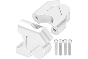 Aramox de guidon pour moto, Adaptateur en alliage d'aluminium de haute densité à commande numérique pour barre de guidon Support de monture adapté pour R1200GS R1250GS