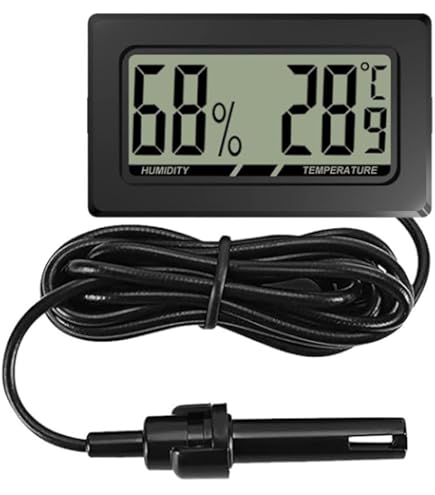 Termometro Digitale E Igrometro Per Rettili - Sensore Umidità E Temperatura Con Gancio Per Terrari - Foto 12