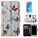 Produktbild Schutzhülle für Samsung Galaxy S5/ S5 Neo Hülle Leder mit Muster Baum Schmetterling,OYIME 3D Glitzer Optik Klappbar Stoßfest Handyhülle zum Klappen mit Magnet Kartenfach Ledertasche Weiche Silikon Interieur Vollschutz Klapphülle Original Flip Bookstyle Wallet Case 360 Grad Komplett Schutz Cover und [Displayschutzfolie] für Samsung Galaxy S5/S5 Neo