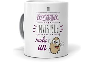 MUNDOHUEVO Taza Mi Amiga Invisible Mola un Huevo