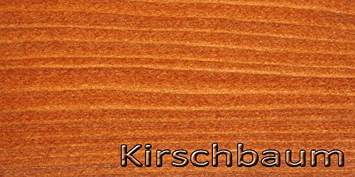 Wasserbeize Holzbeize Kratzfeste und Wasserfeste Beize Holzfarbe Lasur (1 Liter, Kirschbaum)