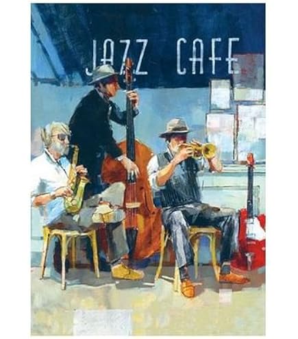 Saxophon Jazz Geburtstagskarte Mit Gold-Glitzer – Laserschnitt, 14x14 Cm, Hochwertiges 350g Papier Mit Umschlag