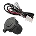 Produktbild The Best Kingdom 12V/24V Auto Motorrad Zigarettenanzünder Einbau Steckdose Bord Buchse Motorrad Zigarettenanzünder inkl Verbindung Kabel DE