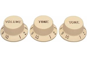 Fender Stratocaster gałki garnkowe (głośność/ton/ton), postarzane białe, 0991369000