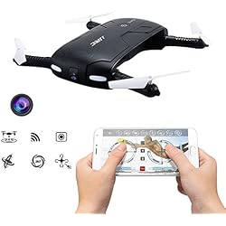 JJRC H37 Elfie mini Drohne mit Kamera WIFI FPV Höhehalte freies APP Selfie 3D Flip Headless Modus Taschendrohne mit Kamera für Anfänger Geschenkidee