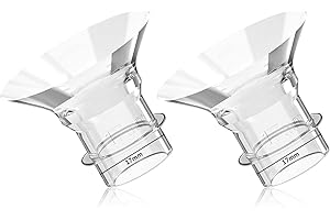 COOLLE Breast Pump Replacement Parts Flange Insert 17 mm Accessories Portable Compatible with Momcozy Bellababy TSRETE S12 S9 Rro S9 S10 S12A S12 Pro MOMMED S18 S21 S23 Lansinoh NCVI Nuliie S32 Eufy e10,