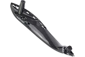 HACREYATU Manija de puerta interior de fibra de carbono para 3 Series F30 F31 F33 F34 F36 F82 Cubierta de manija de puerta de pasajero delante/Izquierda para B-MW 316 318 320 325 328 330 (Delante, Izquierda)
