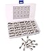 Produktbild FULARR® 230Pcs 5X20mm Professionell Auto Schnelle Schlag Glasrohr-Sicherung Kit: 210Pcs Flinke Schlag Glasrohr-Sicherung + 20Pcs Sicherungssitz, mit Durchsichtiger KunststoffboxMEHRWEG