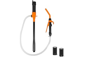 HORUSDY Portable Power Battery Fuel Pump, Battery Transfer Pumps Up To 2.5 Gallons,Water & Fuel Transfer Pump