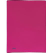 Portalistino Favorit Con 10 Buste - Finitura Buccia D'Arancia, Formato 22x30cm, Colore Rosso, Made In Italy