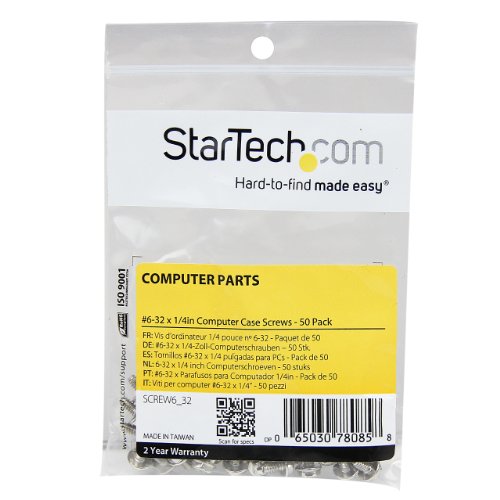 StarTech Screws – 6-32 x 1/4 inch Long (Pkg of 50): SCREW6_32 - 4